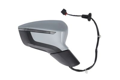 Zijspiegel Rechts (elektrisch, in reliëf, met verwarming, under-coated, met indicator) past: SEAT ARONA KJ 01.21-
