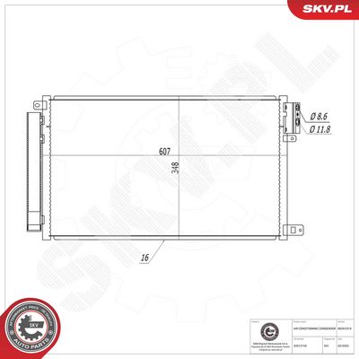 CONDENSATOR CLIMATIZARE ESEN SKV 86SKV318