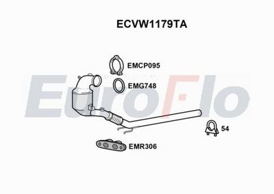 Katalizator EUROFLO 5Q0254500BX