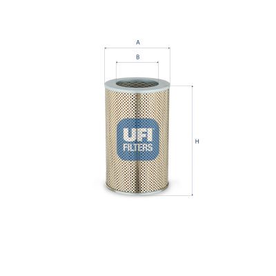 Oliefilter (patroon) past: CATERPILLAR 206B, 212B, 416, 416 II, 426, 426 II, 428, 436 II, 438 II, 619, 619B, 619C, 630, 630A, 630B, 631, 631A, 631B, 631C, 632, 633C, 637, 641, 650B, 651, 651B, 657B