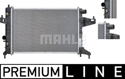 Радиатор, охлаждение двигателя MAHLE CR 390 000P для OPEL CORSA