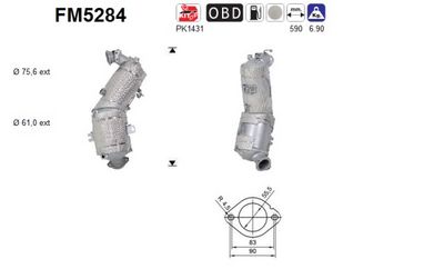 FILTRU FUNINGINE/PARTICULE SIST.DE ESAPAMENT