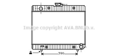 Радиатор, охлаждение двигателя AVA QUALITY COOLING MS2048 для MERCEDES-BENZ S-CLASS