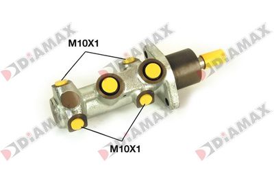 Главный тормозной цилиндр DIAMAX N04204 для FIAT PANDA