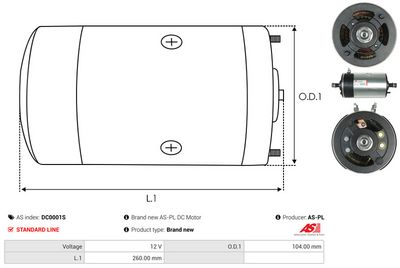 MOTOR ELECTRIC AS-PL DC0001S 3