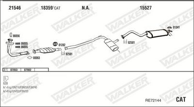 Изпускателна система WALKER RE72144