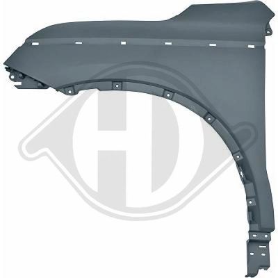 DIEDERICHS 4445207 Подкрылок  для RENAULT KOLEOS II (HC_) 2.5 Sce 4WD