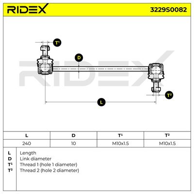 биалета RIDEX 3229S0082