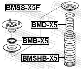 BMD-X5 FEBEST Отбойник амортизатора FEBEST 
