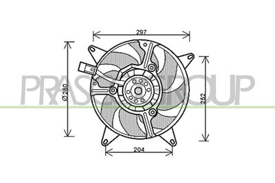 LüFTER MOTORKüHLUNG PRASCO FT121F003