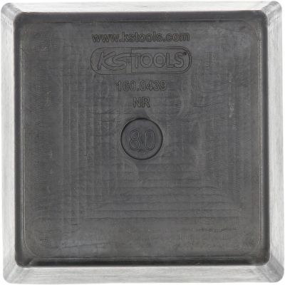 Ks Tools - Gumová podpera 16 pre zdvíhacie plošiny 120x120x80mm