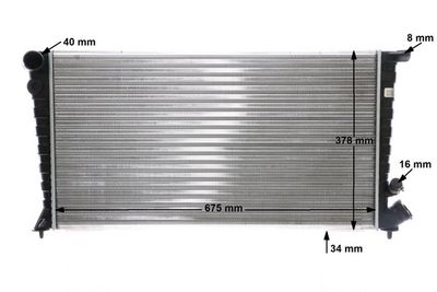 RADIATOR RACIRE MOTOR MAHLE CR750000S 12