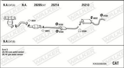 ABGASANLAGE WALKER KIK009809A