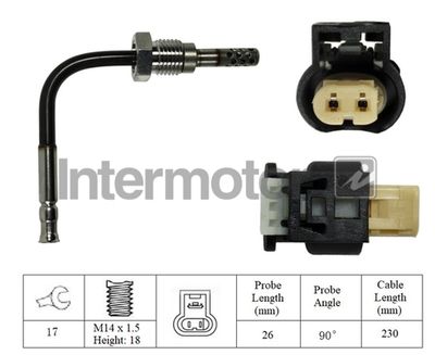 Sensor, exhaust gas temperature Intermotor 27394