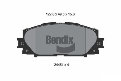 BENDIX Braking BPD2150 Тормозные колодки и сигнализаторы  для GREAT WALL  (Грейтвол Тенгы)