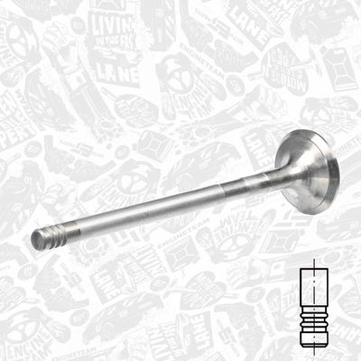 Uitlaatklep - VE0081 - ET ENGINETEAM