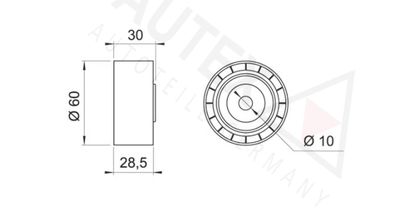 ROLA INTINZATOR CUREA TRANSMISIE AUTEX 651794 1