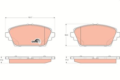 Brake Pad Set, disc brake GDB3227