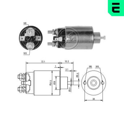 Elektromagnetický spínač, startér ERA ZM697