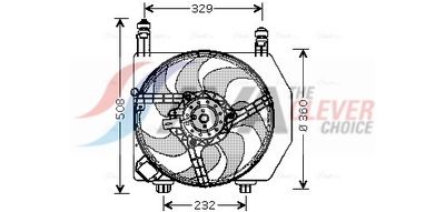 VENTILATOR RADIATOR AVA Clever Choice FD7525