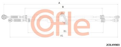 Naciąg linki, ręczna skrzynia biegów COFLE 92.2CB.HY003