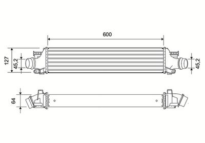 Ladeluftkøler VALEO 822965