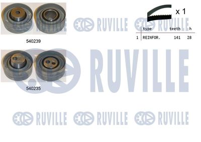 Комплект ремня ГРМ RUVILLE 550220 для PEUGEOT 605