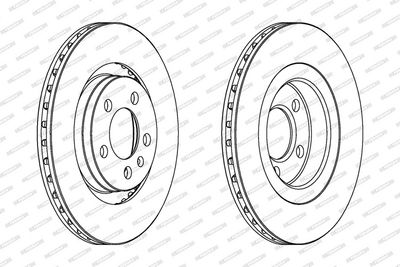 BREMSSCHEIBE FERODO DDF928C 1