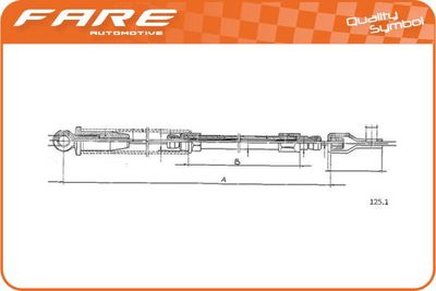 Тяга стартера FARE SA 28559 для ABARTH 500