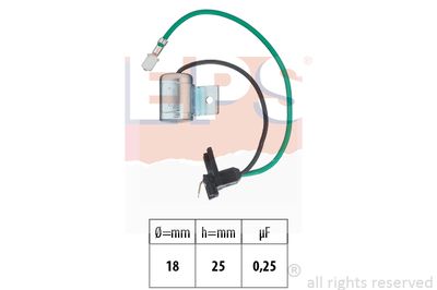 Конденсатор, система зажигания EPS 1.130.128 для FSO 126P