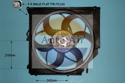 Electric Motor, radiator fan Auto Air Gloucester 05-1043