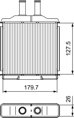 VALEO Kachelradiateur, interieurverwarming (811541)