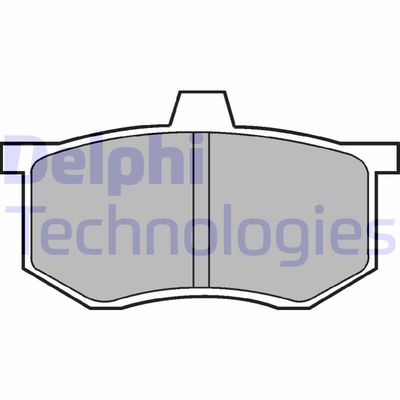 Комплект тормозных колодок, дисковый тормоз DELPHI LP494 для SEAT 127