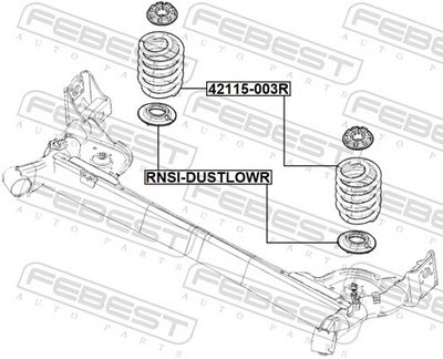 пружина за ходовата част FEBEST 42115-003R