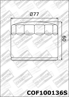 ÖLFILTER CHAMPION COF100136S 1