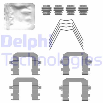 Комплектующие, колодки дискового тормоза DELPHI LX0779 для HYUNDAI KONA