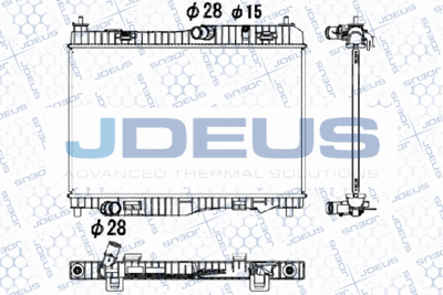 Радиатор, охлаждение двигателя JDEUS M-0120360 для FORD B-MAX