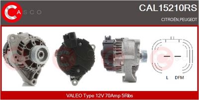 GENERATOR / ALTERNATOR CASCO CAL15210RS