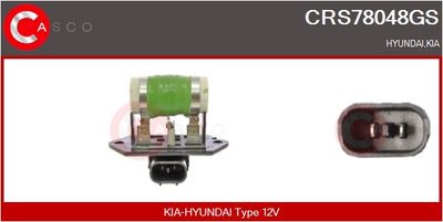 REZISTOR ELECTROMOTOR - VENTILATOR CASCO CRS78048GS