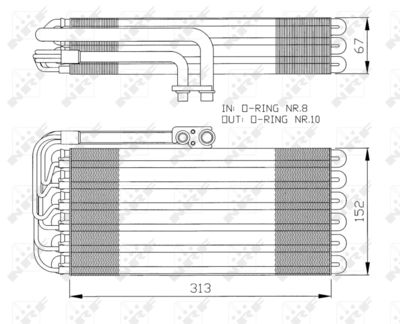 EVAPORATOR AER CONDITIONAT NRF 36064 4