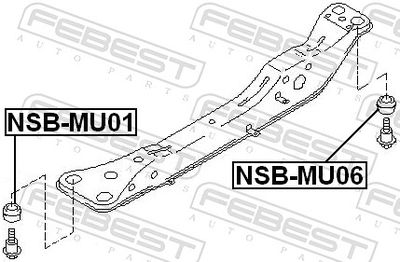 SUPORT AX FEBEST NSBMU06 1
