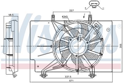 VENTILATOR RADIATOR NISSENS 85752 6
