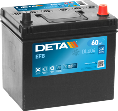 Стартерная аккумуляторная батарея DETA DL604 для HONDA INSPIRE