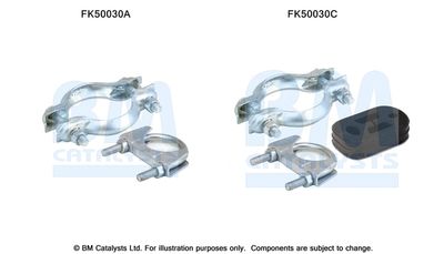 Zestaw montażowy, rura wydechowa BM CATALYSTS FK50030