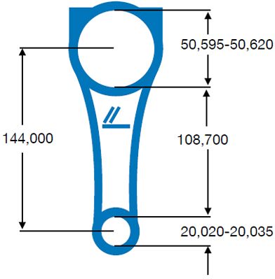 мотовилка (биела) IPSA CO002500
