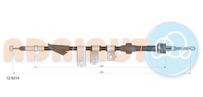 Тросик, cтояночный тормоз ADRIAUTO 12.0214 для ROVER 200