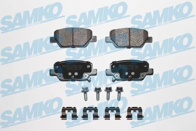 Комплект тормозных колодок, дисковый тормоз SAMKO 5SP1951K для FIAT TIPO