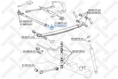 STELLOX 51-98076-SX Наконечник рулевой тяги  для VW  (Фольцваген Таро)