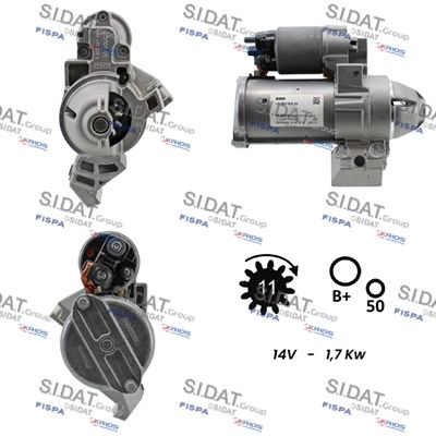 SIDAT S12BH0847 Стартер  для BMW 4 (Бмв 4)