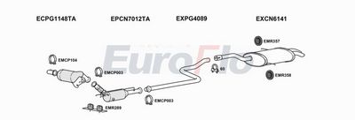 Układ wydechowy EUROFLO CNC4PI20D6008